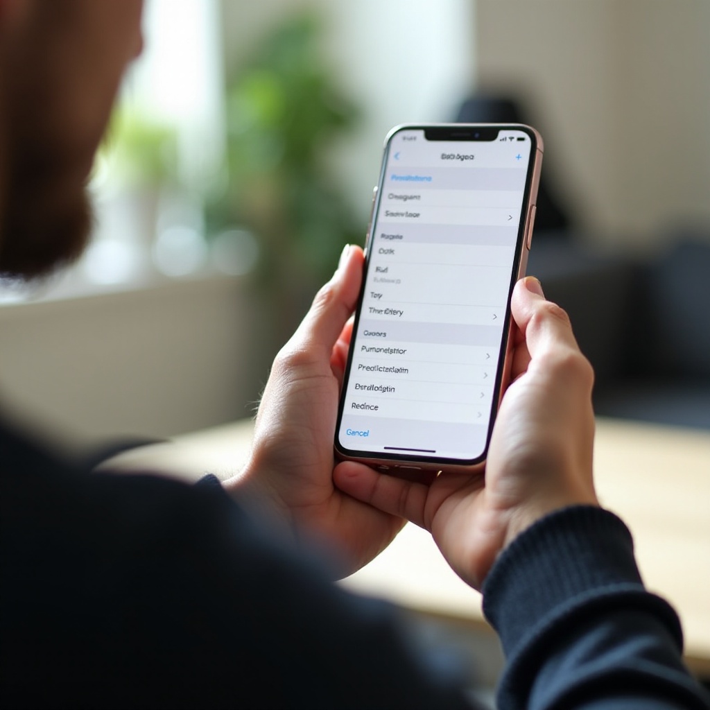 restablecer el texto predictivo del iPhone