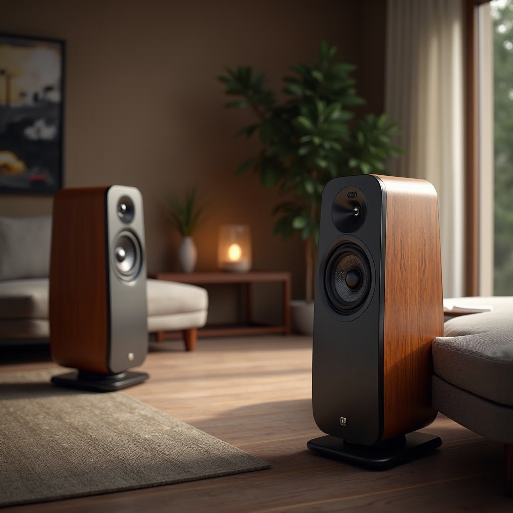 altavoces con bocinas