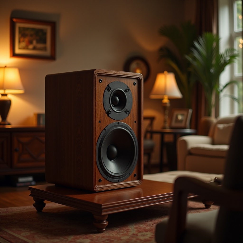 altavoces estilo vintage